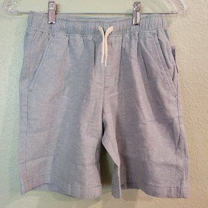 Linen Blend Jogger Shorts